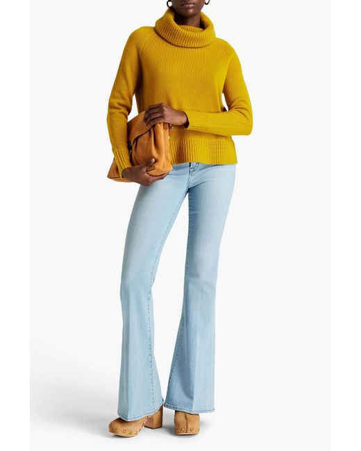 Zimmermann Yellow Cashmere Turtleneck Sweater