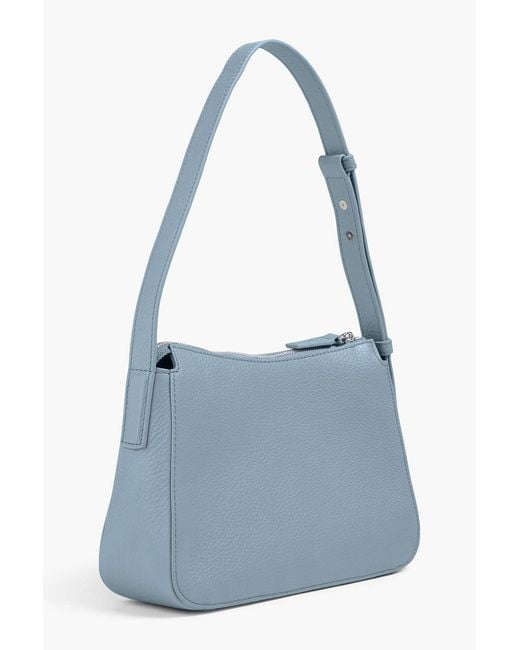 Bally Blue B-Chain Pebbled-Leather Shoulder Bag