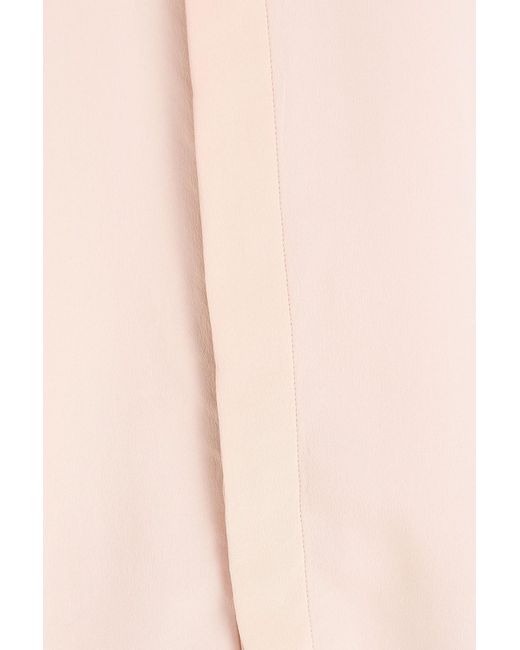 Victoria Beckham Pink Silk Crepe De Chine Shirt
