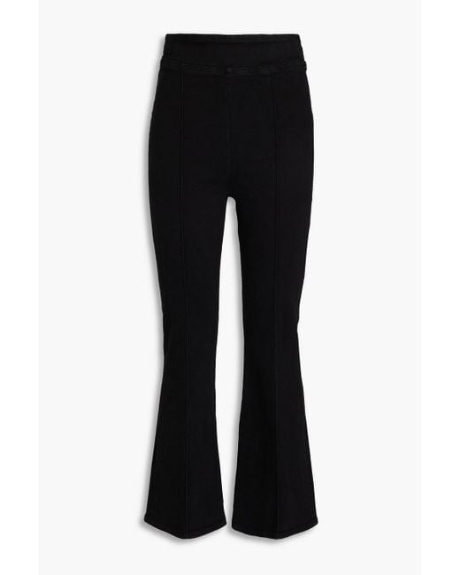 FRAME Black Jet Set High-rise Bootcut Jeans