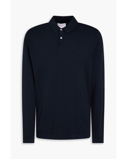 Derek Rose Blue Jacob Cotton Polo Shirt for men