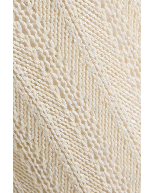 Zimmermann White Crochet-knit Midi Dress