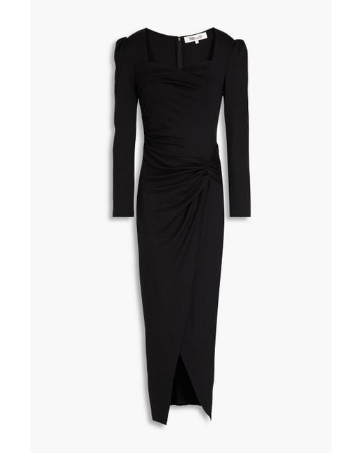diane von furstenberg black dress Astrid Wrap Dress – Diane von Furstenberg main image 0