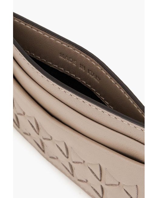 Serapian Natural Woven Leather Cardholder