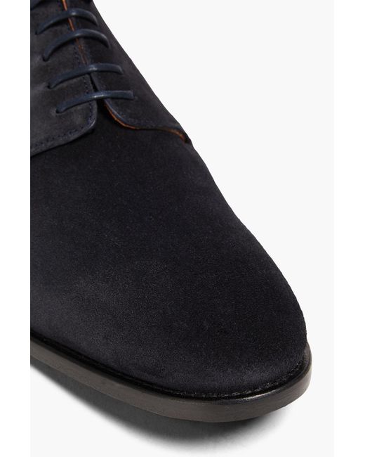 Paul Smith Black Fes Suede Derby Shoes for men