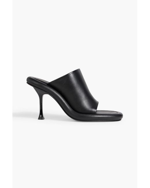 J.W. Anderson Black Bumper Leather Mules