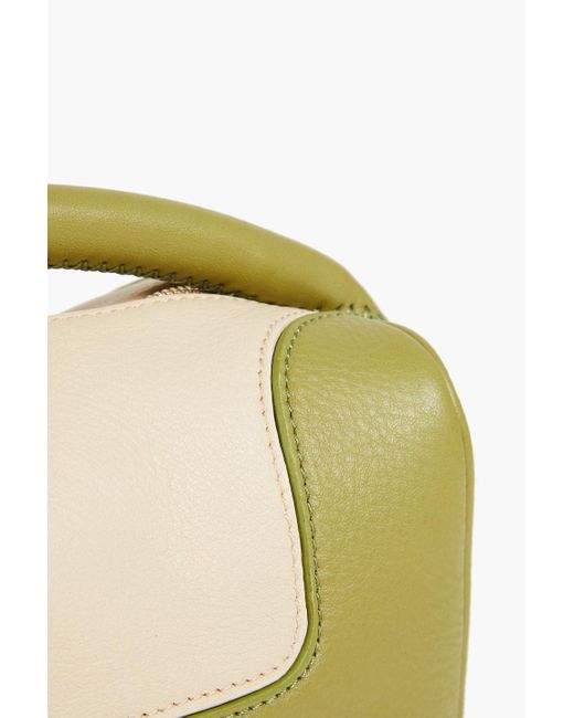 Elleme Yellow Treasure Two-tone Pebbled-leather Tote