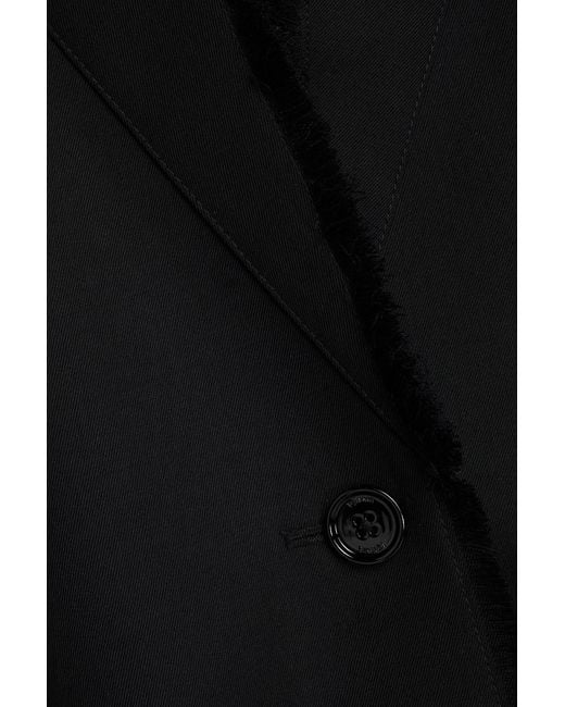Totême Black Fringed Wool Blazer