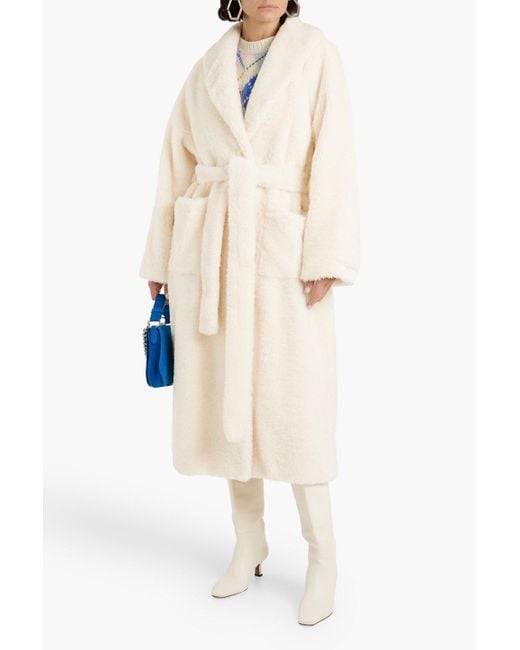 Stand Studio Natural Tel aus kunstfell mit gürtel