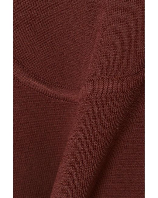 Nanushka Purple Nyoka Stretch-knit Midi Dress