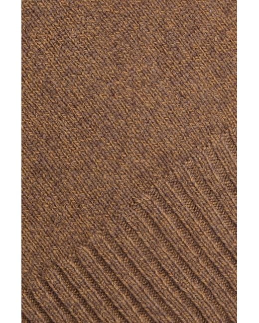 Officine Generale Brown Mélange Wool Sweater for men