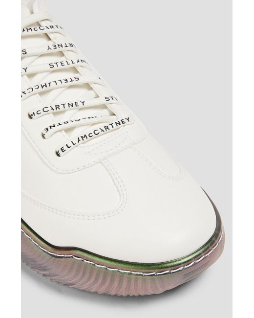 Stella McCartney White Faux Leather Sneakers