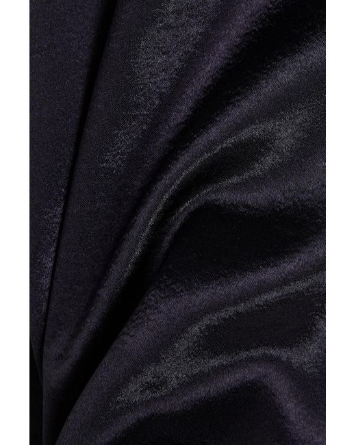 Tibi Blue Satin-crepe Midi Slip Dress