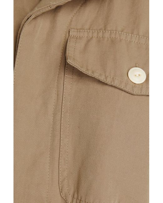 Alex Mill Natural Mel Belted Cotton And Linen-blend Twill Jumpsuit