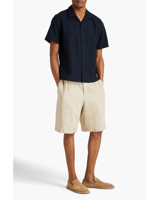 Rag & Bone Avery hemd aus lyocell mit lochstickerei in Black für Herren