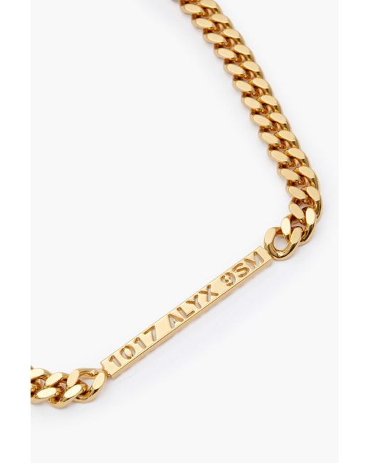 1017 ALYX 9SM Metallic Gold-tone Necklace for men