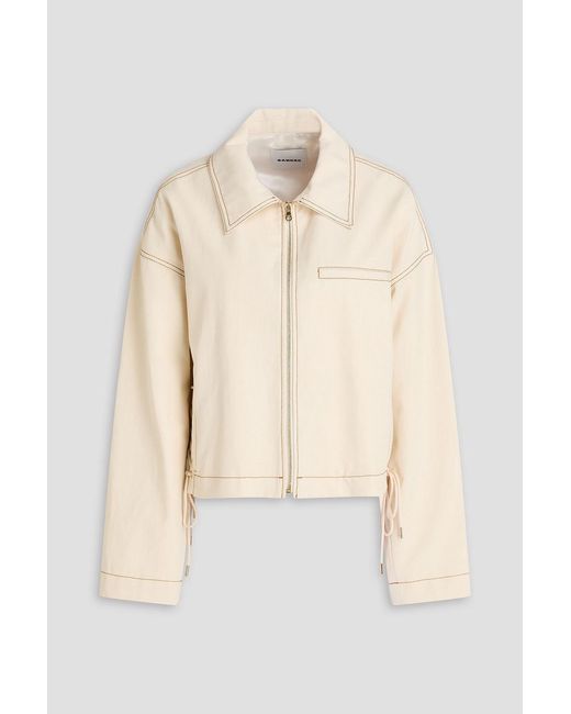Sandro Natural Cotton-Canvas Jacket