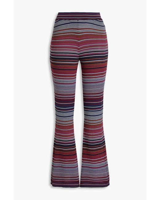 Missoni Striped Cotton-blend Flared Pants
