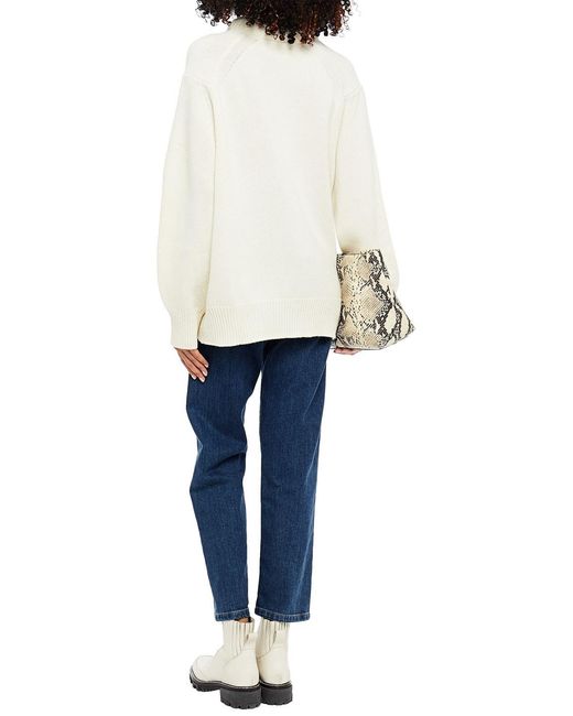 Loulou de Saison White Wool And Cashmere-blend Sweater