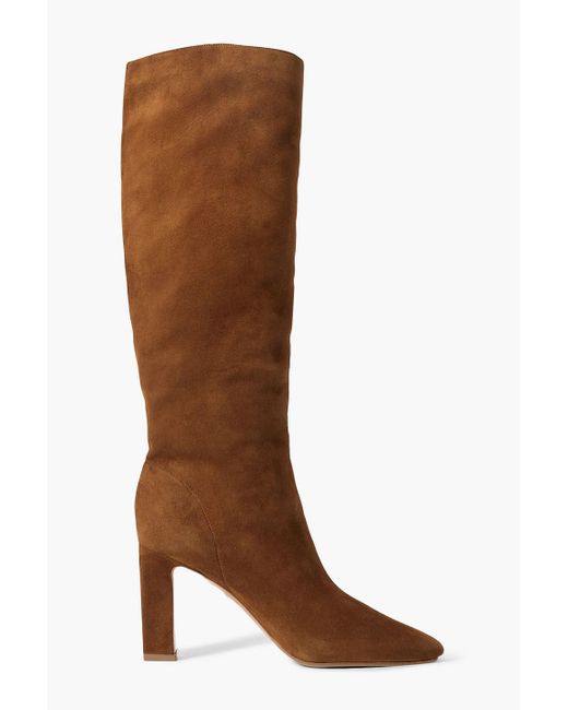 aquazzura curzon 75 suede knee boots