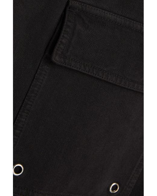 James Perse Black Tapered Stretch-cotton And Lyocell-blend Sweatpants for men