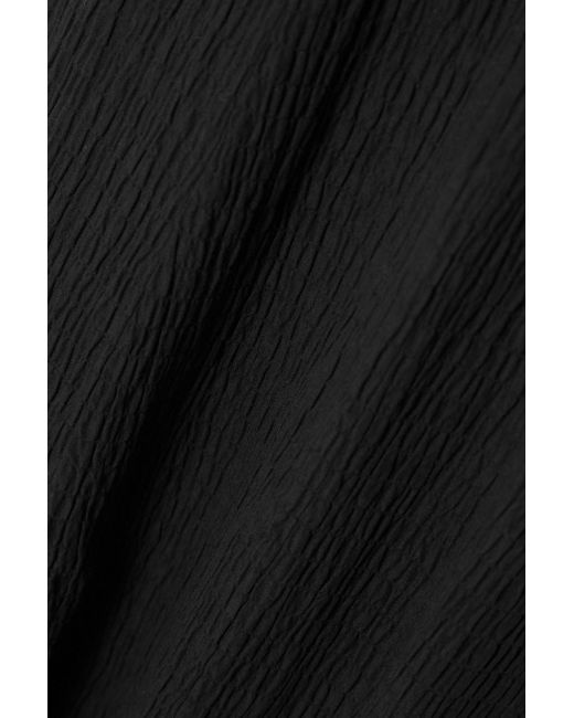 Mara Hoffman Black Violeta Textured Stretch-cotton Midi Dress