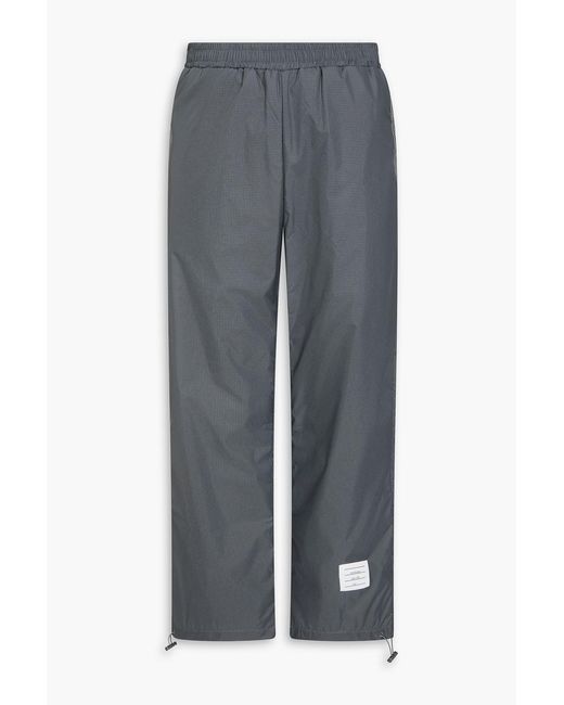 Thom Browne Gray Ripstop Track Pants for men