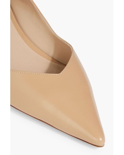 Stuart Weitzman White Eva 35 Leather Pumps