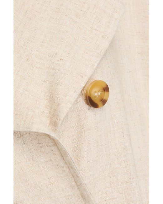 By Malene Birger Natural Alanise Slub Woven Trench Coat