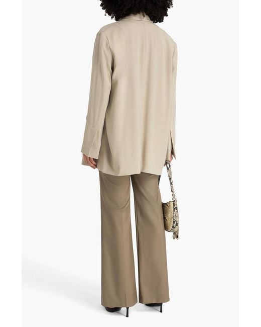 TOVE Natural Iman Draped Twill Jacket
