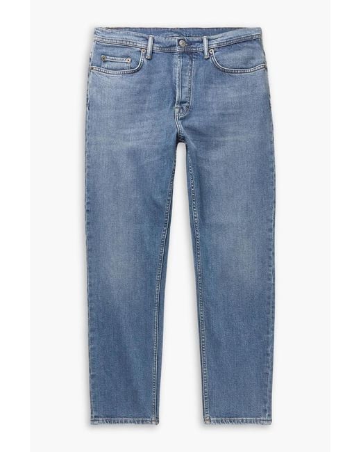 Acne Blue River Slim-Fit Tapered Stretch-Denim Jeans for men