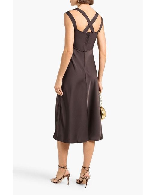 herve leger brown dress THE ELODIE HERV LGER this body Herv Lger Lucille sequin-embellished draped