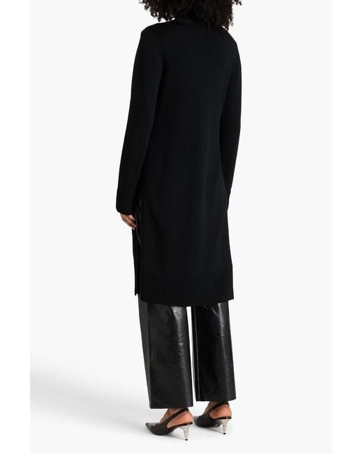 Palmer//Harding Black Cotton Turtleneck Sweater