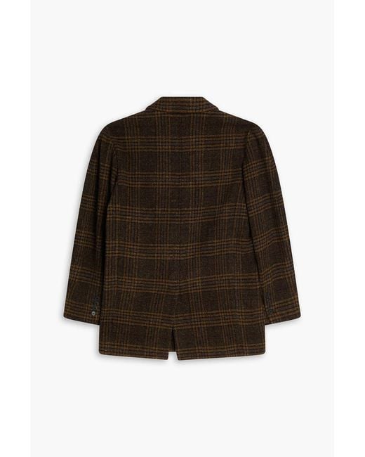 Isabel Marant Brown Gesina Checked Wool Blazer