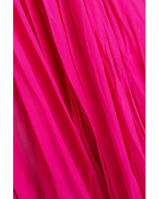 Rick Owens Pink Fluted Silk-chiffon Vest
