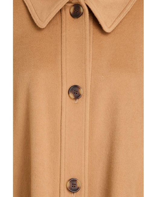 Vince Brown Wool-felt Cape