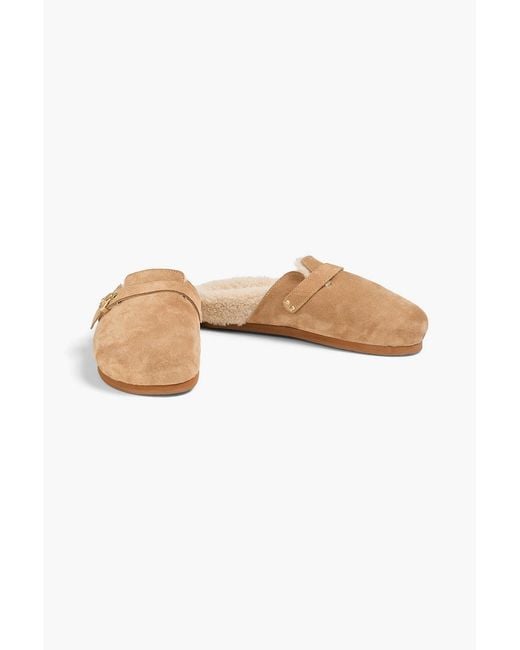 Ancient Greek Sandals White Vasilitsa Suede Clogs