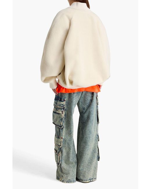 Jacquemus Natural Alpaca And Wool-blend Velour Jacket