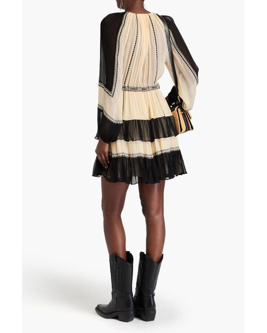 sherri hill black sequin dress Ulla Johnson Cyrus Dress in Twilight Colorblock – Leigh's of Breton Village main image 0