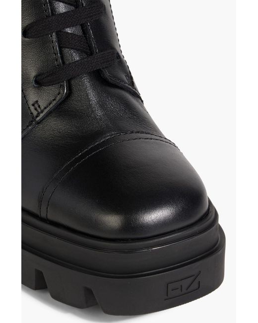 Giuseppe Zanotti Black Cubalibre 80 Lace-up Leather Ankle Boots