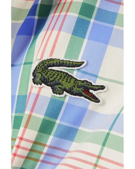 lacoste check shirt