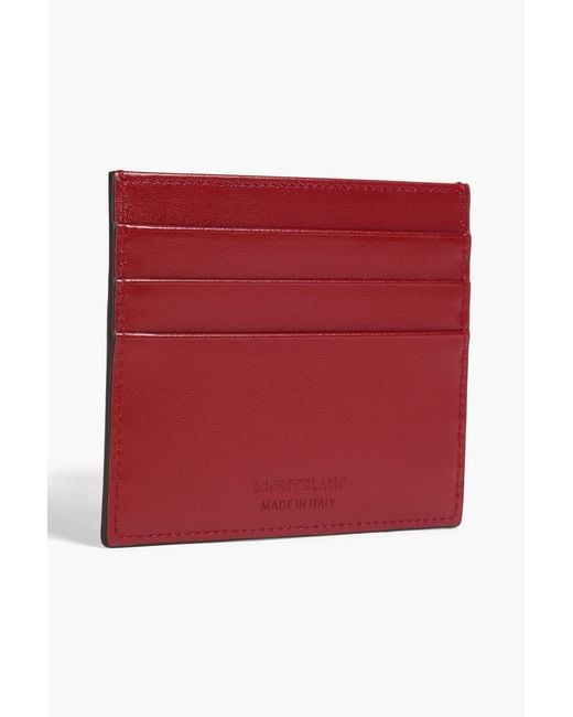 Montblanc Red Meisterstück Leather Cardholder for men