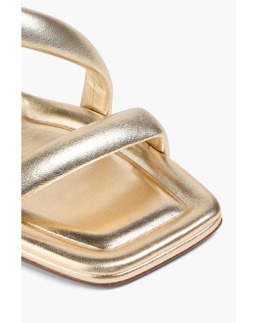 Vince Metallic Coline Leather Sandals