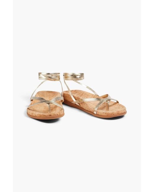 Ancient Greek Sandals White Gylkeria sandalen aus -leder