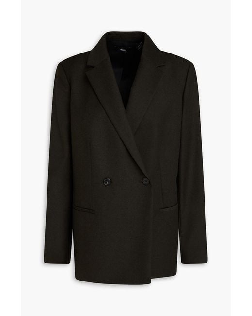 Theory Black Wool-twill Blazer