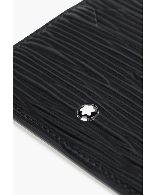 Montblanc Black Textured-Leather Cardholder for men