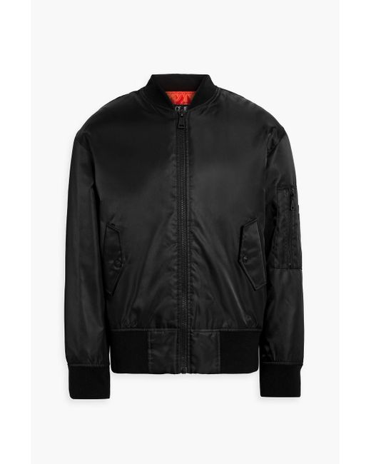 Versace Black Printed Shell Bomber Jacket for men