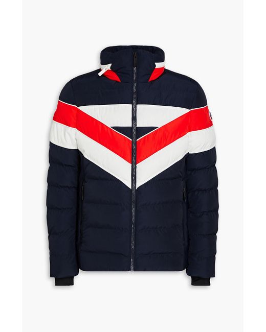 Fusalp Blue Fernand Quilted Striped Ski Jacket for men