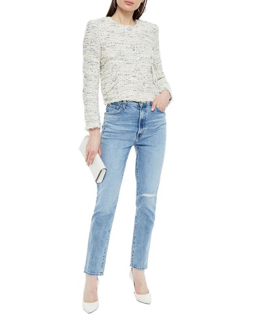 IRO Mercie Cotton-blend Bouclé-tweed 