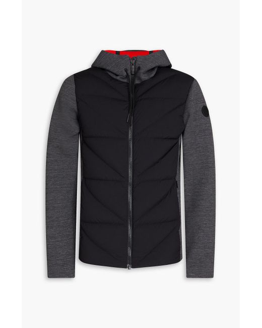 Fusalp Black Robson Ii Quilted Shell And Scuba Hooded Down Jacket for men